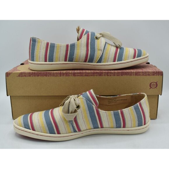Born Womens Size 8 Datil Striped Multicolor Canvas Casual Shoes Sneakers - Picture 5 of 13